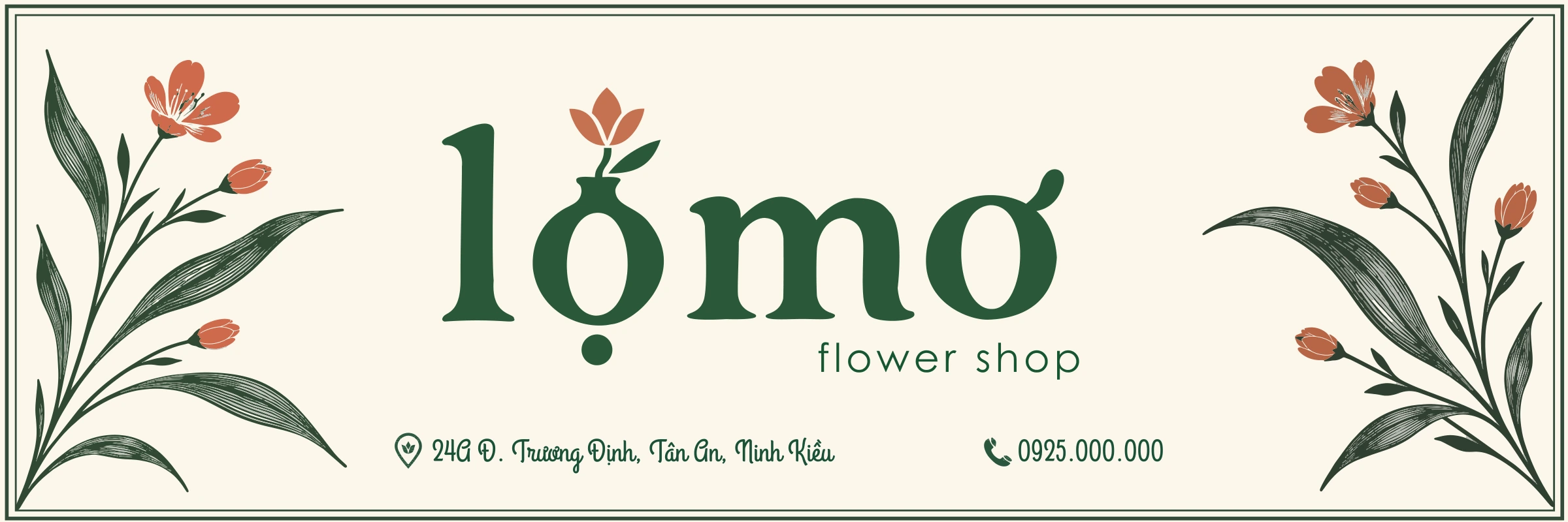 Bảng hiệu cửa hàng (Storefront Signboard) — Artboard 1 — Phương án nền sáng