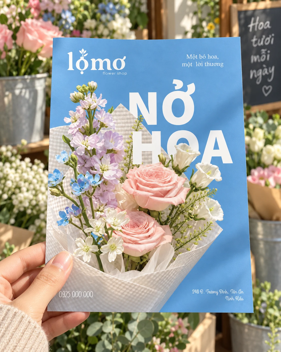 Tờ rơi quảng bá A5 (Promotional Flyer) — Phối cảnh Mockup